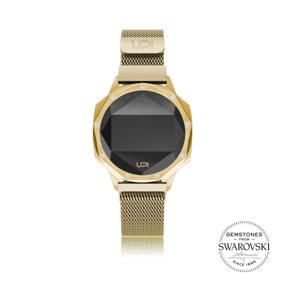 UPWATCH ICONIC GOLD SET WITH SWAN TOPAZ LOOP BAND - 1746