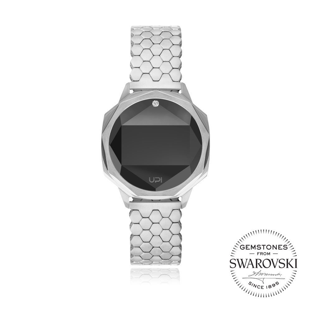 UPWATCH ICONIC SILVER ONE SET WITH SWAN TOPAZ - 1740