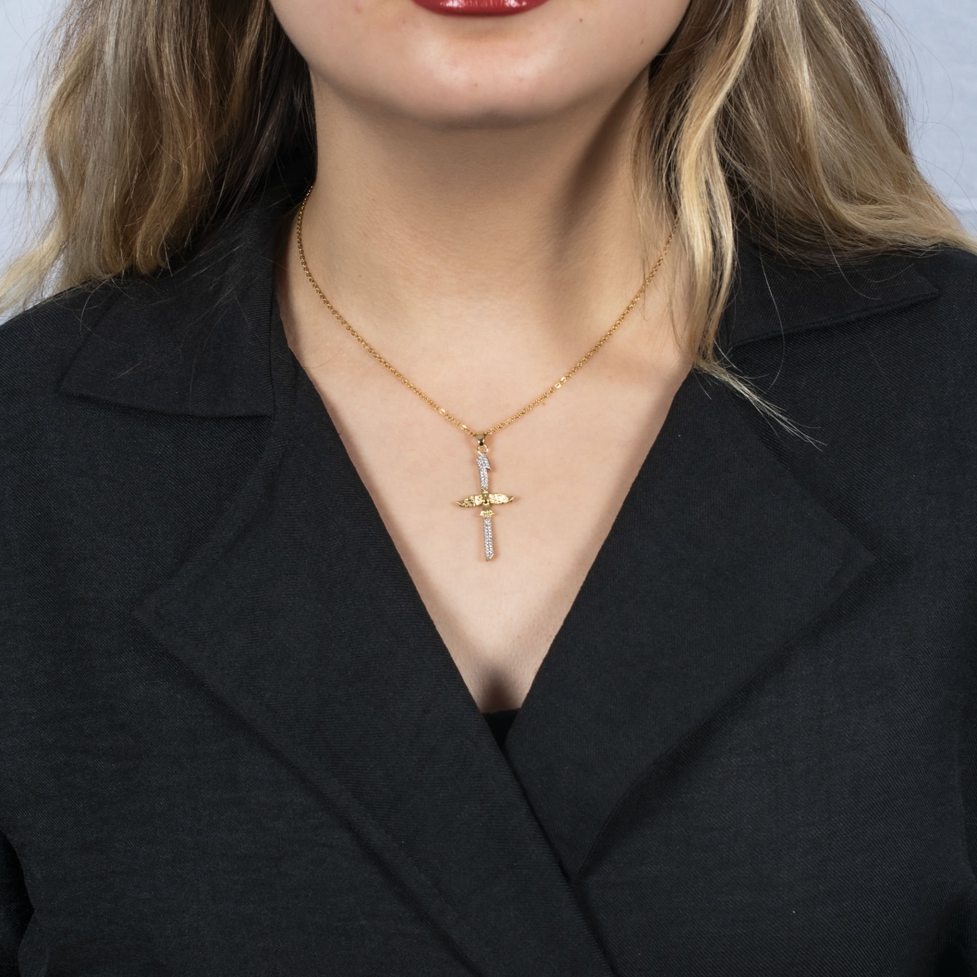 Nur Silver Anka Kuşu Çelik Kolye - NUR-KY03207