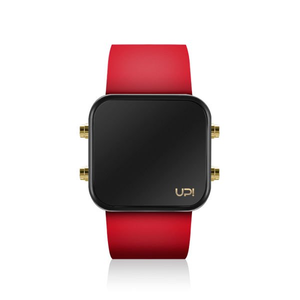 UPWATCH LED MINI GOLD BLACK&RED - 783