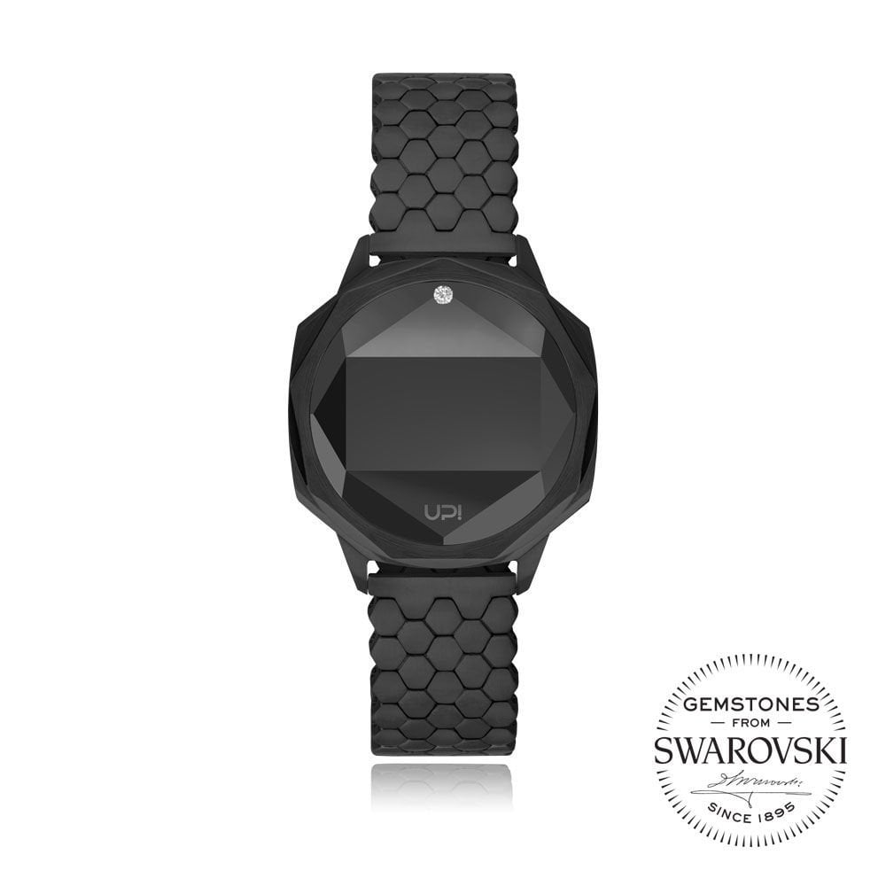 UPWATCH ICONIC BLACK ONE SET WITH SWAN TOPAZ - 1739