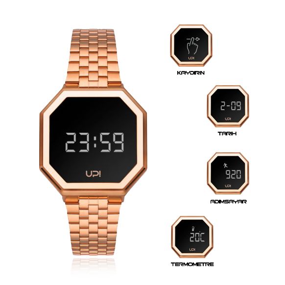 UPWATCH EDGE MINI SHINY ROSE GOLD + - 1452