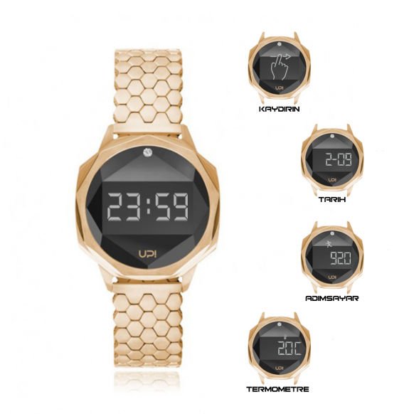 UPWATCH ICONIC GOLD ONE SET WITH SWAN TOPAZ + - 1738