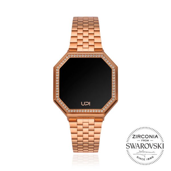 UPWATCH EDGE MINI SWAN MATTE ROSE GOLD + - 1456