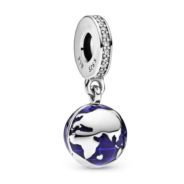 Nur Silver Our Blue Planet Sallantılı Gümüş Charm NUR-BL00306