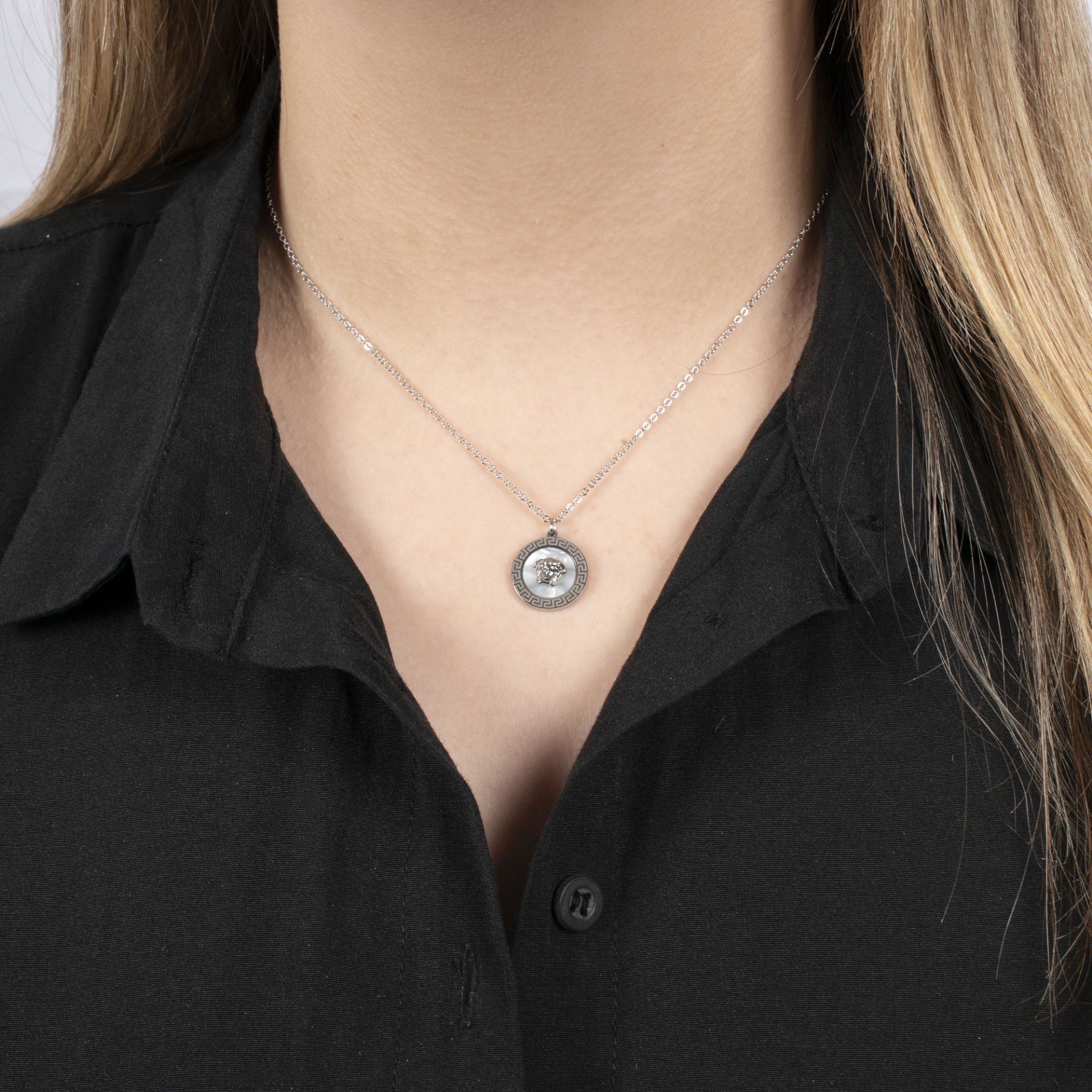 Nur Silver İthal Model Çelik Kolye - NUR-CK00089