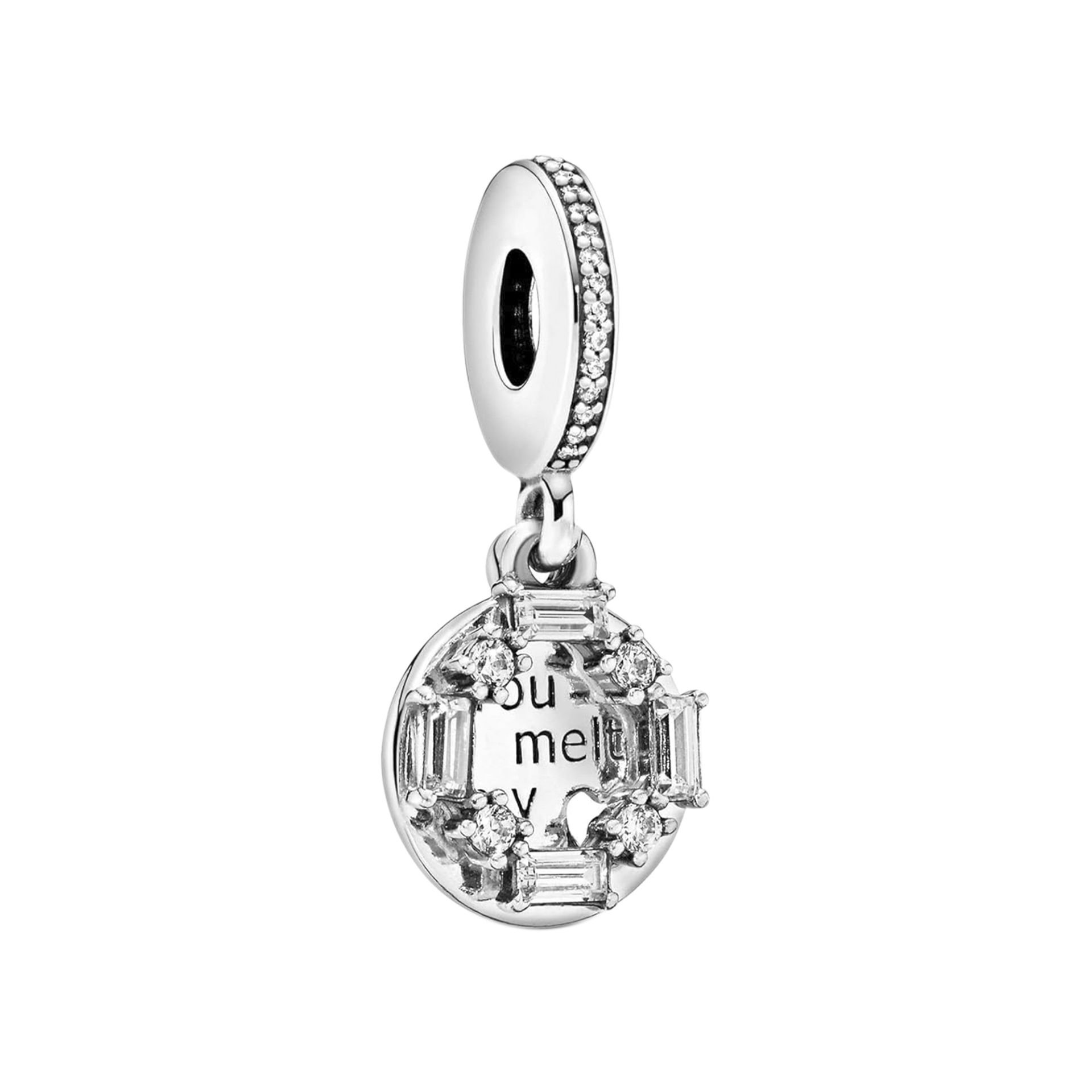 Nur Silver You Melt My Işıltılı Gümüş Charm NUR-BL01741