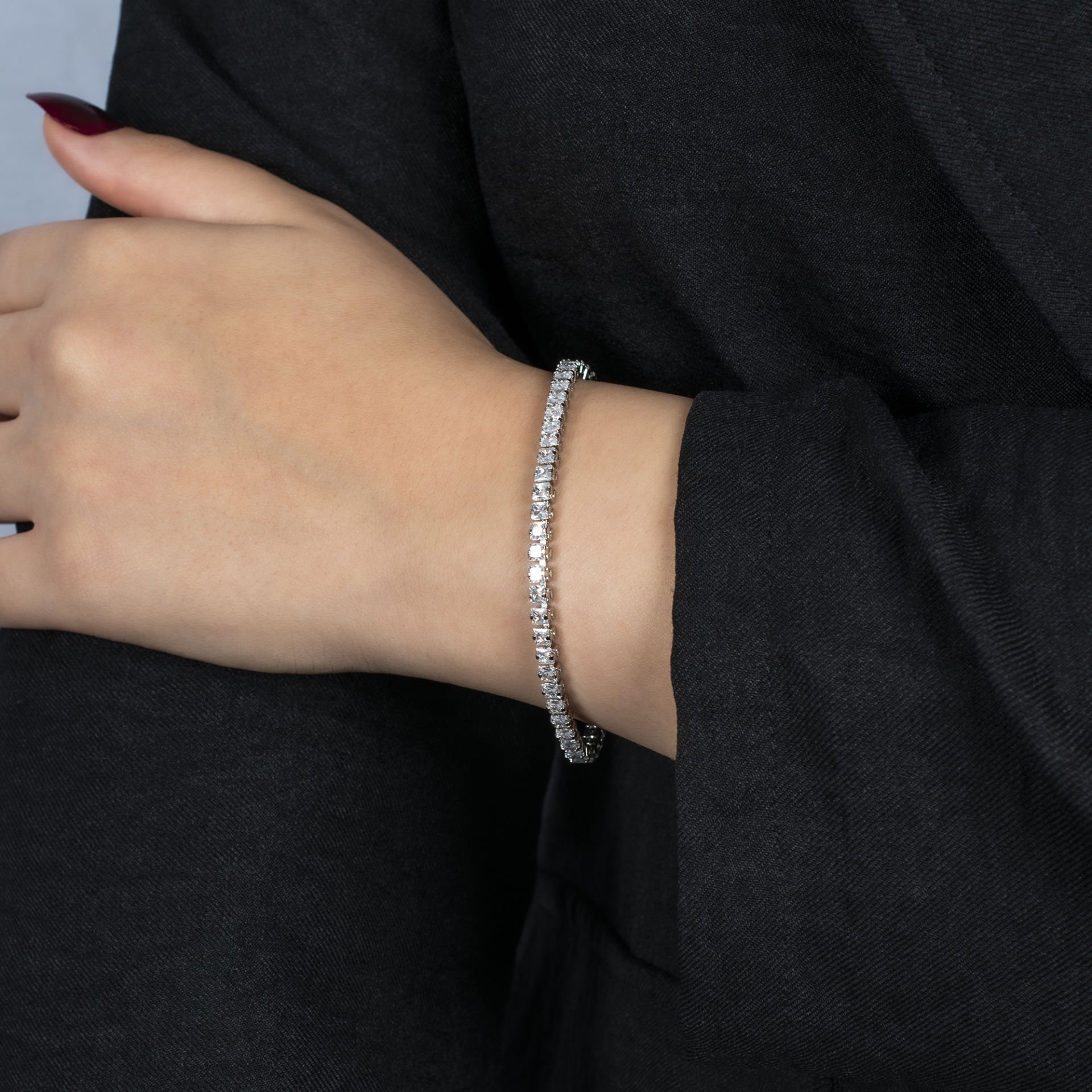 Nur Silver Suyolu Çelik Bileklik - NUR-CB00248