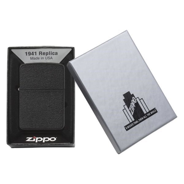 Zippo 1941 BLACK CRACKLE Çakmak - 28582-000004
