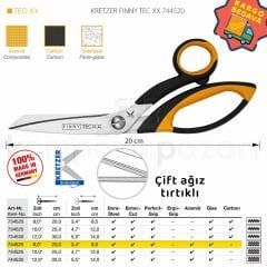 Aramid (Kevlar) Elyaf Makası 20 cm Kalın 744520