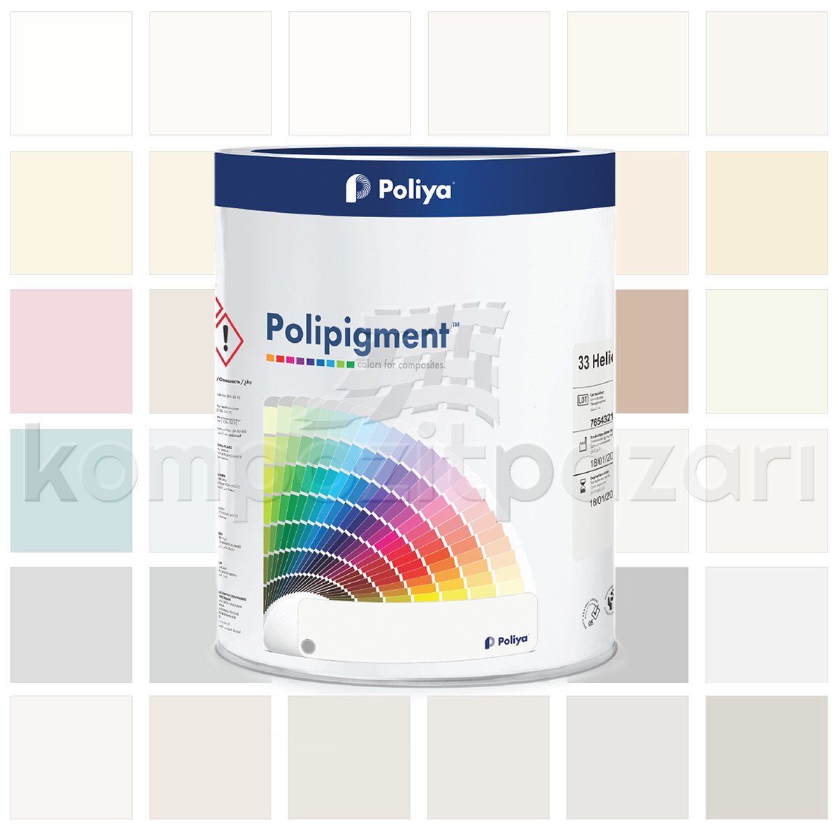 Açık Renk Pigment Pasta Polipigment
