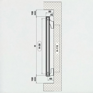 Juno Alüminyum Radyatör 600 mm - 1000 mm (10 Dilim) - Beyaz (RAL9010)