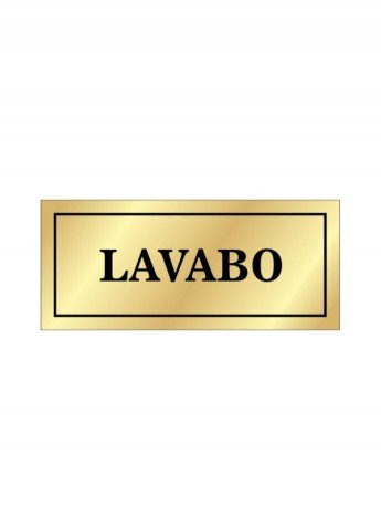 Lavabo Levhası (Sarı renk)