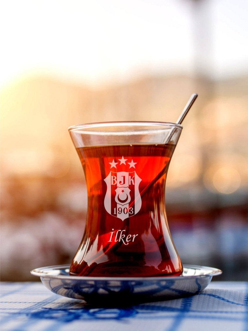 Beşiktaş Logolu Çay Bardağı