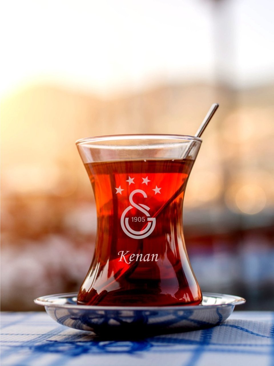 Galatasaray Logolu Çay Bardağı