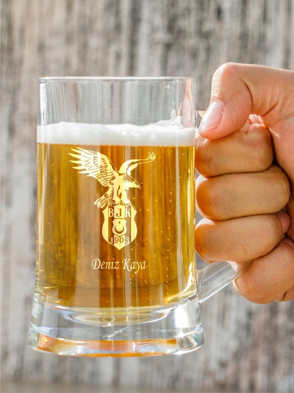 Kartal Logolu  Bira Bardağı