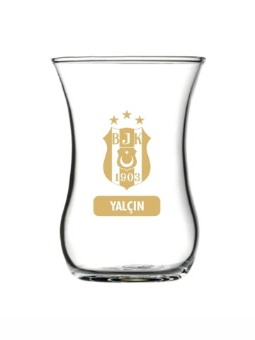 Üsküdar Beşiktaş logolu çay bardağı