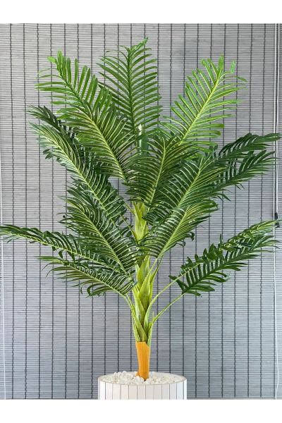 Yapay Ağaç Areka Ağacı Palmiye Ağacı Salon Bitkisi  21 Yaprak 140CM
