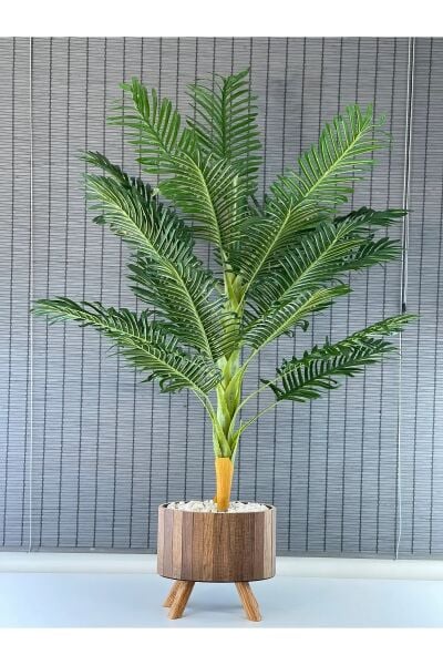 Yapay Ağaç Areka Ağacı Palmiye Ağacı Salon Bitkisi  21 Yaprak 140CM