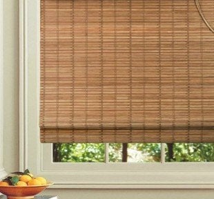 Bambu Stor Perde 60x180 cm Kahverengi