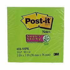 Post-it 654 Yapışkanlı Not Kağıdı 76x76mm 90 Sayfa Neon Yeşil