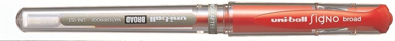 Uni-Ball UM-153 Signo Broad İmza Kalemi Kırmızı