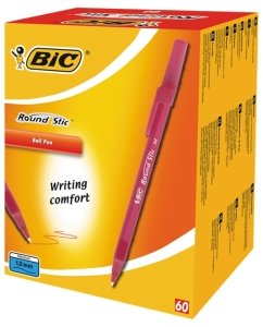 Bic Round Stick Tükenmez Kalem 60'lı Kırmızı