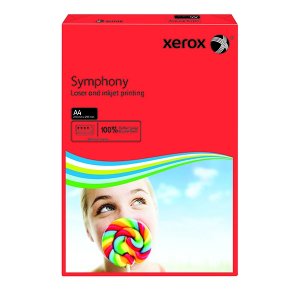 Xerox Symphony  Renkli Fotokopi Kağıdı  A4 80gr Kırmızı