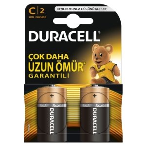 DURACELL PİL 2 Lİ C ORTA BOY LR-14