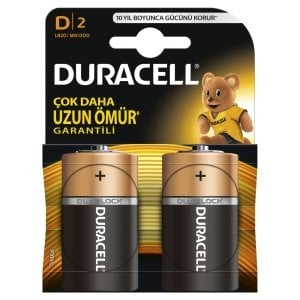 DURACELL PİL 2 Lİ D BÜYÜK BOY LR-20