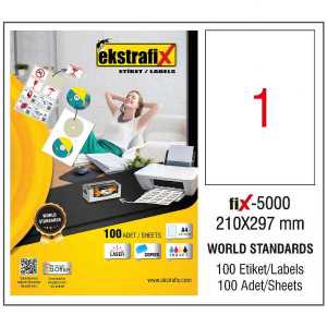 Ekstrafix Fix-5000 210x297 Laser Etiket