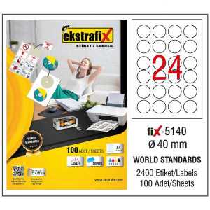 Ekstrafix Fix-5140  40mm  Laser Etiket