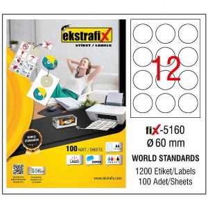 Ekstrafix Fix-5160 60mm Laser Etiket