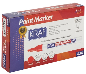 Kraf 830 Paint Marker Kırmızı