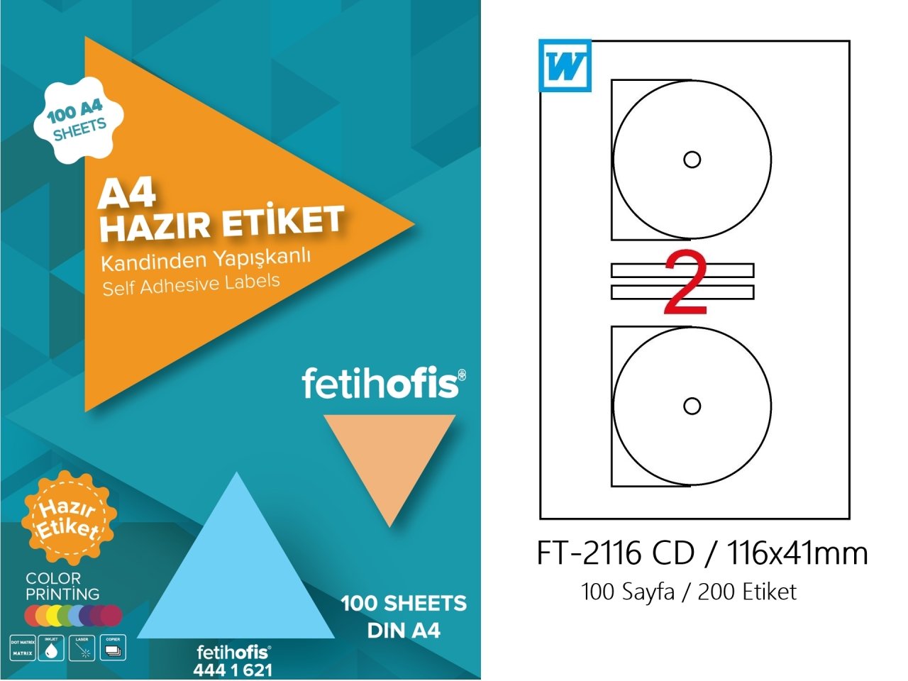 fetihofis Laser CD Etiketi FT-2116