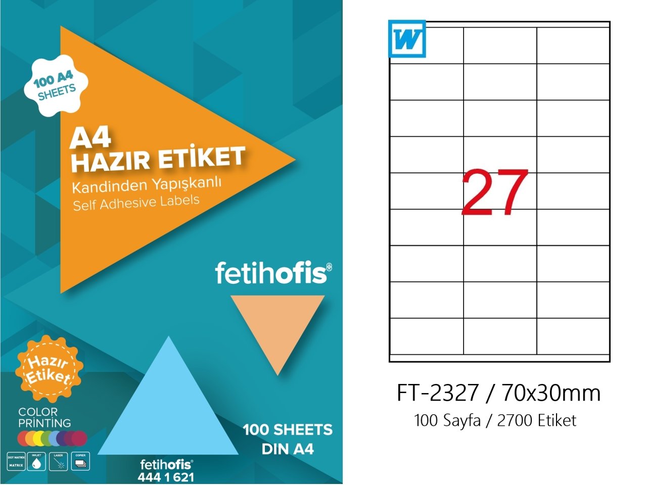 fetihofis Laser Etiket FT-2327