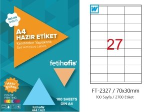 fetihofis Laser Etiket FT-2327