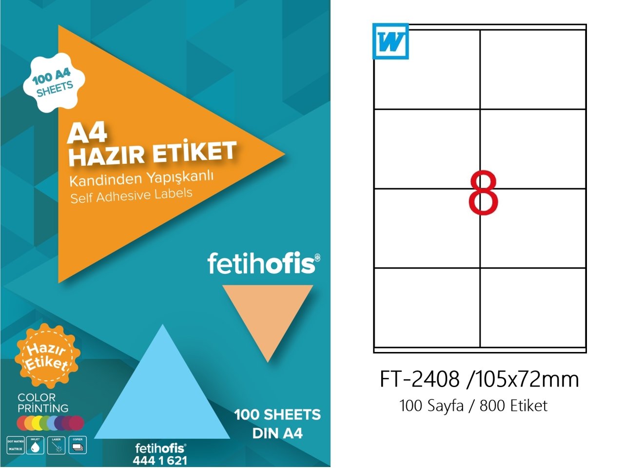 fetihofis Laser Etiket FT-2408