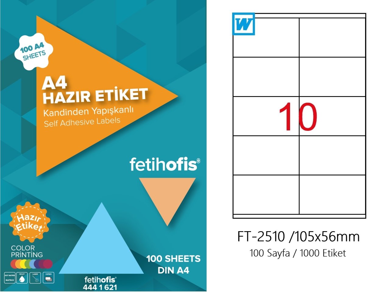 fetihofis Laser Etiket FT-2510