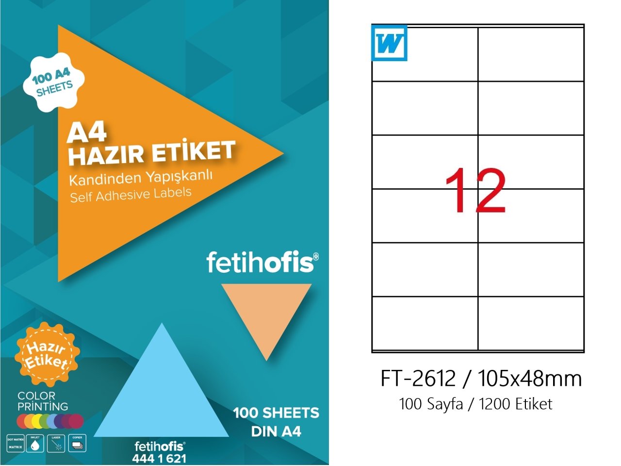 fetihofis Laser Etiket FT-2612