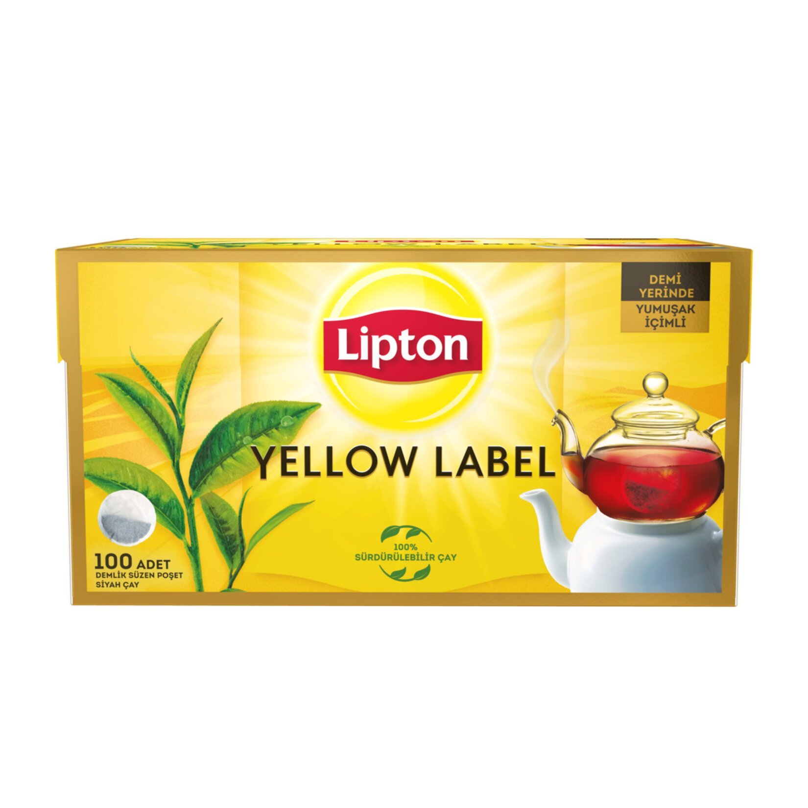 Lipton Yellow Tea Demlik Poşet Çay 100'lü