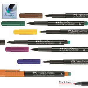 Faber Castell 1525 Permanent Kalem (M) Mavi