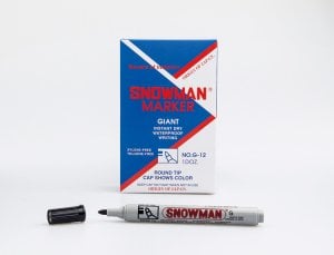 Snowman Giant G-12 Permanent Marker Kırmızı 12'li