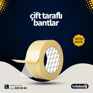 Leistung Çift Taraflı Bant 12mmx25M