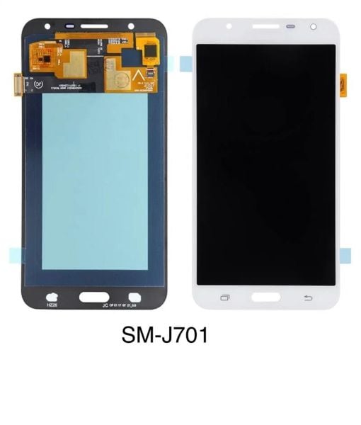 Samsung J701 Beyaz Ekran-Lcd