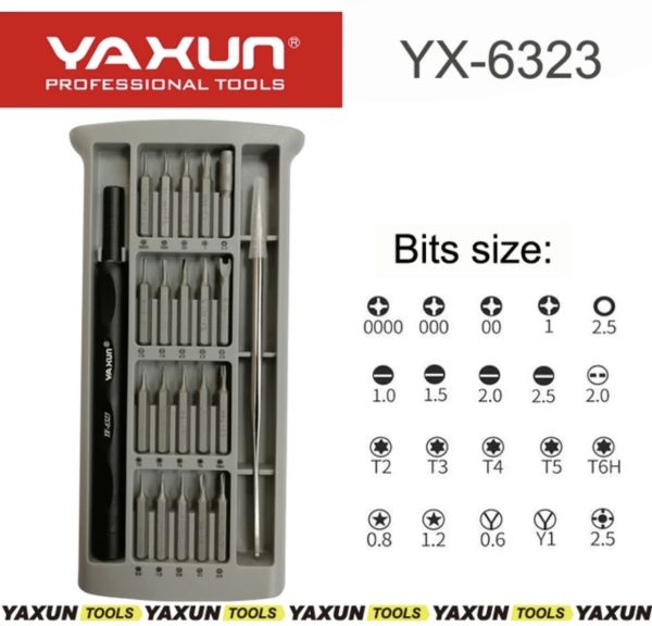 Yaxun YX-6323 Tornavida Seti 22 Parça