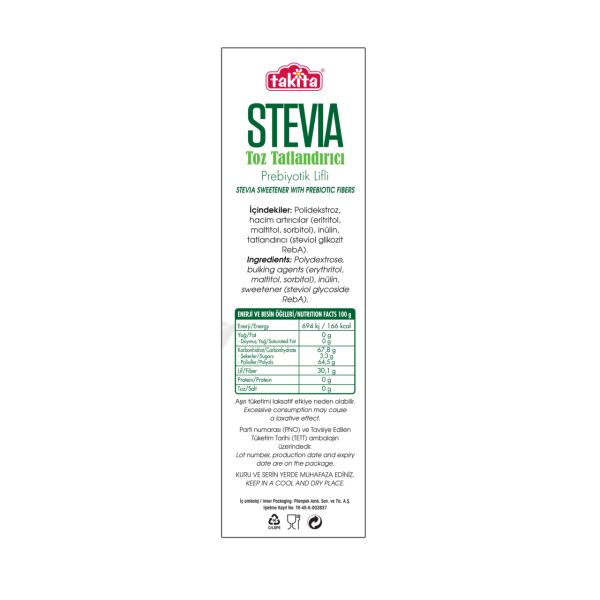 STEVİA PREB.LİFLİ TATL.500 GR