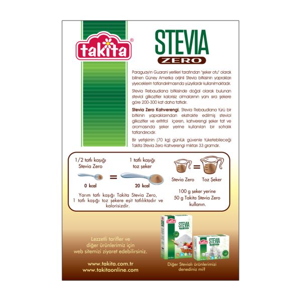 STEVİA ZERO TOZ KAH.250 GR