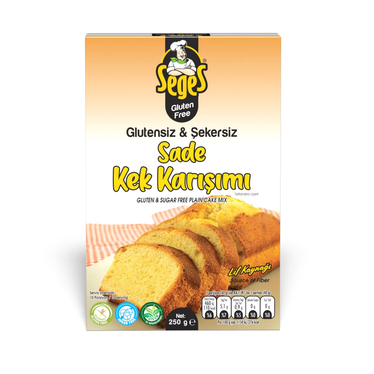 SEGES GLU.KEK KARIŞIM SADE 250 GR