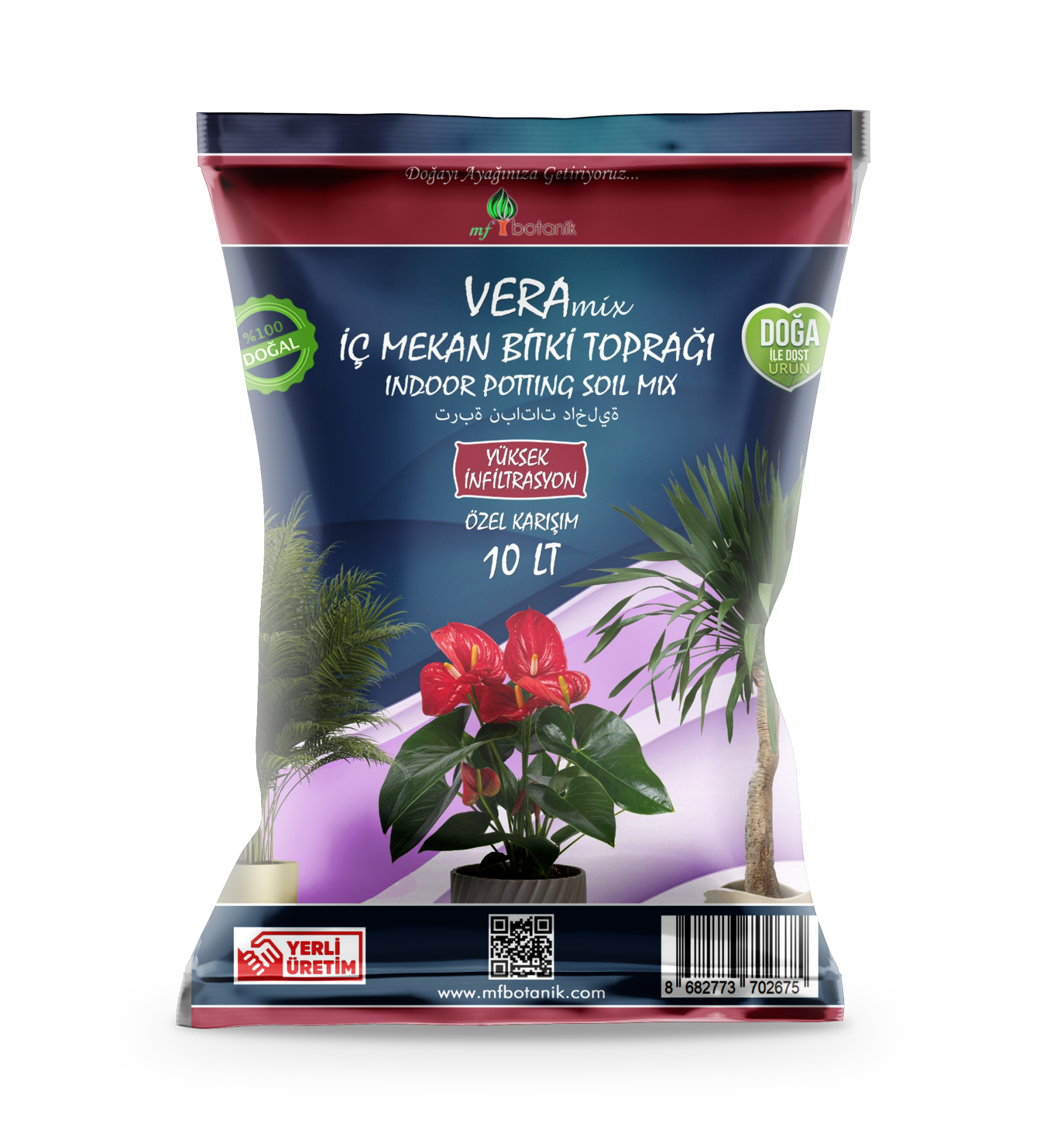 Vera Iç Mekan Bitki Toprağı 10 Litre Iç Mekan Çiçek Toprağı Toprak Harcı